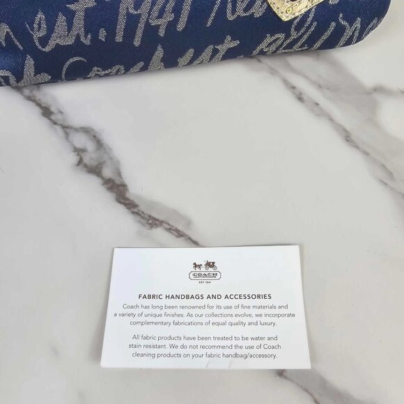 Coach Poppy New York Script Y2K Baguette Shoulder Bag - Picture 7 of 11